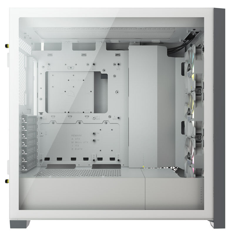 Corsair iCUE 5000X RGB Midi-Tower, Tempered Glass - white
