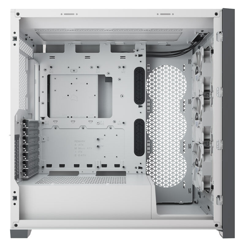 Corsair iCUE 5000X RGB Midi-Tower, Tempered Glass - white