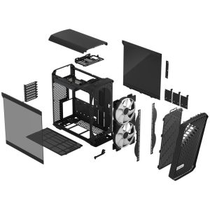 Fractal design Torrent Compact TG Light Tint RGB Midi Tower - Black