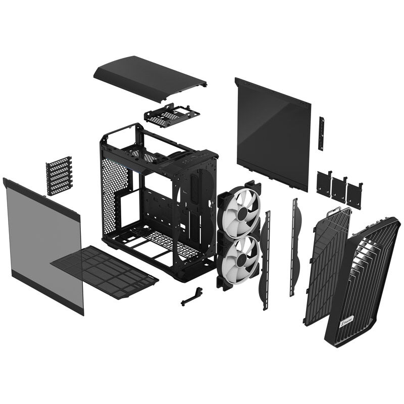 Fractal design Torrent Compact TG Light Tint RGB Midi Tower - Black