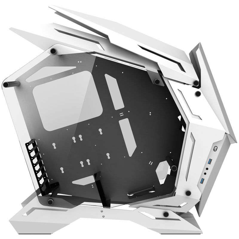 Jonsbo MOD3 Big Tower Showcase, Tempered Glass - white