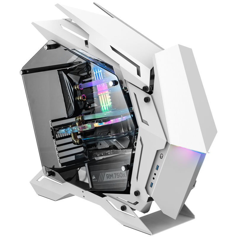 Jonsbo MOD3 Big Tower Showcase, Tempered Glass - white