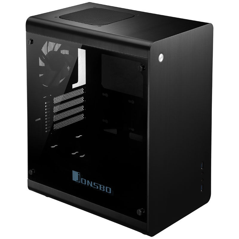Jonsbo RM3 Micro-ATX case, tempered glass - black