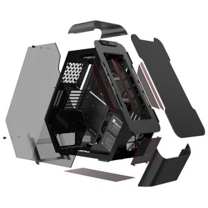 Jonsbo TR03-A Showcase, Tempered Glass - black