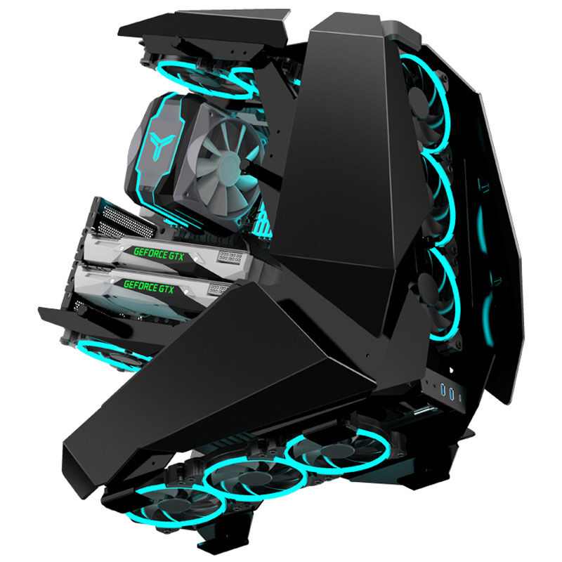 Jonsbo MOD5 Big-Tower Showcase, Tempered Glass - Black