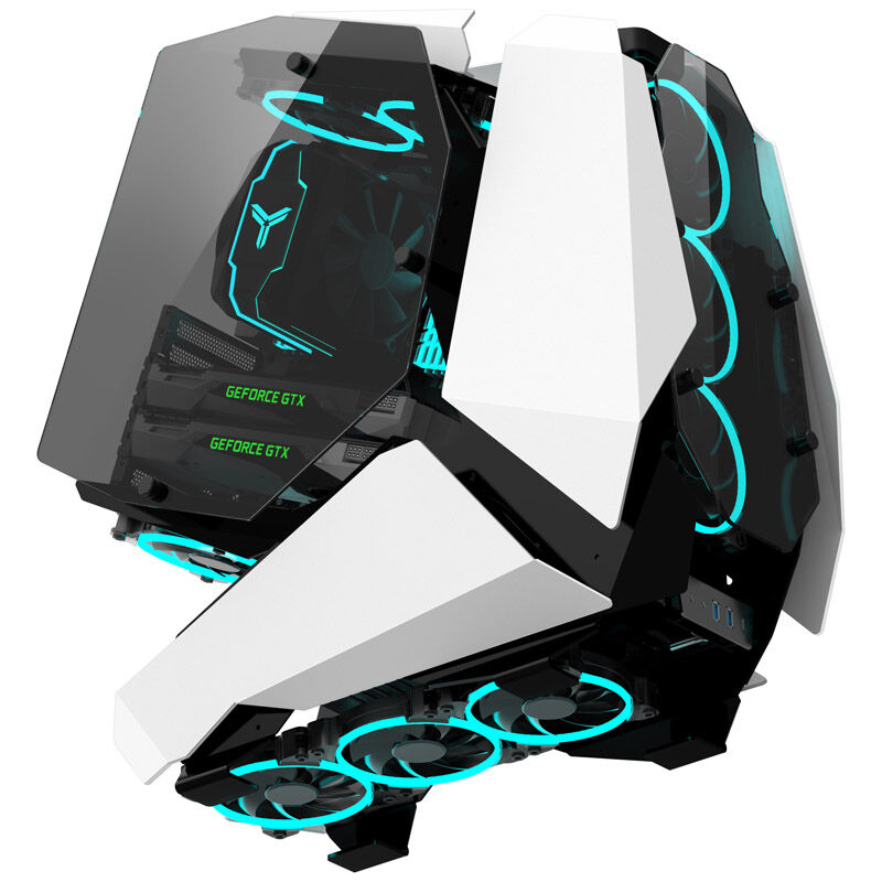 Jonsbo MOD5 Big-Tower Showcase, Tempered Glass - White