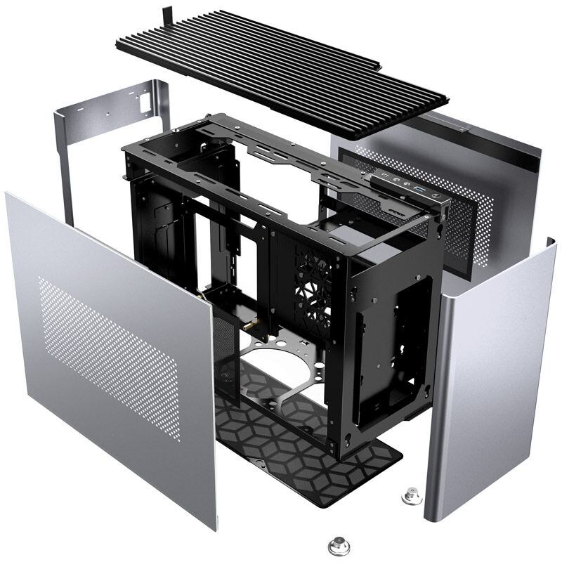 Jonsplus i100 Pro Mini-ITX case - silver