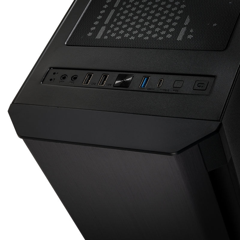 Kolink Refine RGB Midi-Tower, tempered glass - black