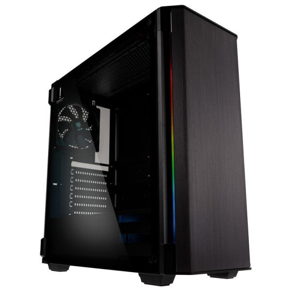 Kolink Refine RGB Midi-Tower, tempered glass – black