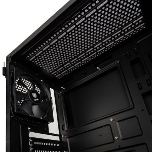 Kolink Refine RGB Midi-Tower, tempered glass - black