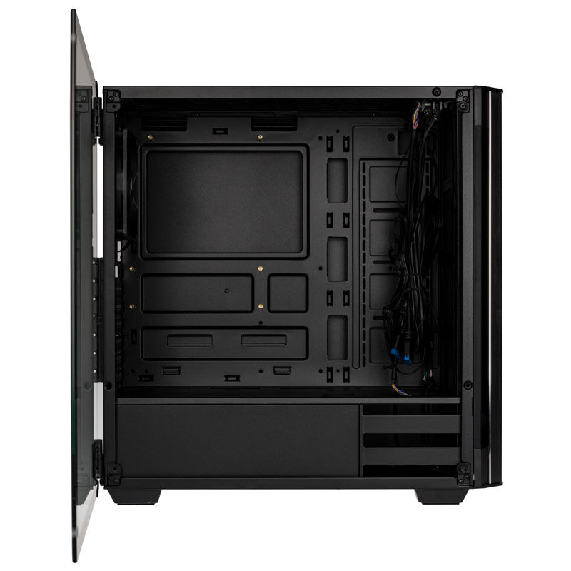 Kolink Refine RGB Midi-Tower, tempered glass - black