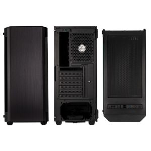 Kolink Refine RGB Midi-Tower, tempered glass - black