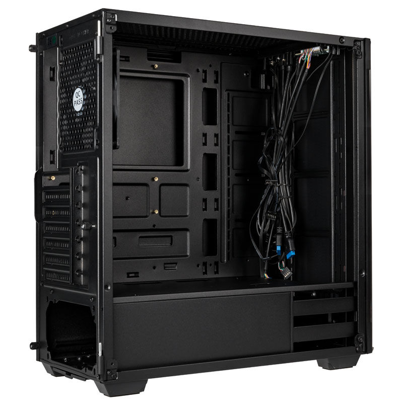 Kolink Refine RGB Midi-Tower, tempered glass - black