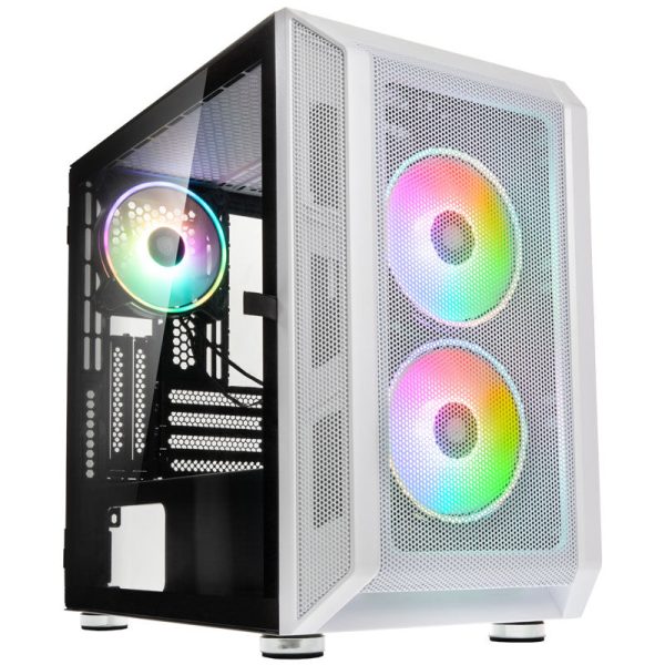 Kolink Citadel Mesh RGB Micro-ATX case – white