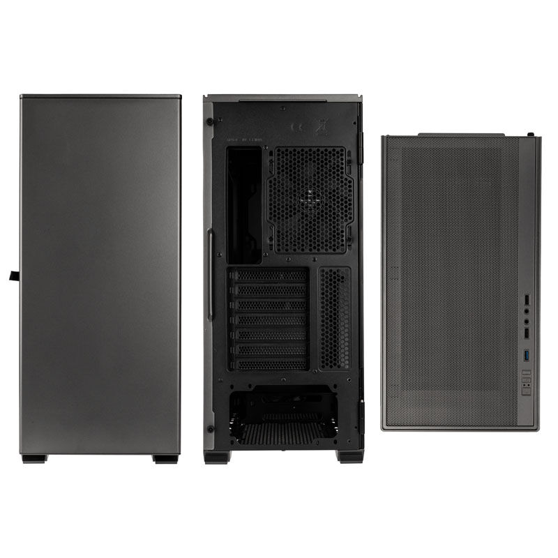 Kolink Stronghold Barricade Midi-Tower - Gunmetal Gray