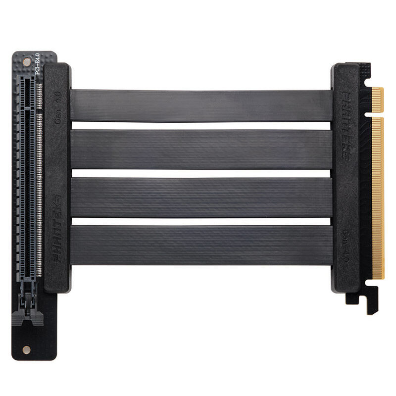 Pcie Ribbon PHANTEKS PCI-E 4.0 x16 Riser Ribbon Cable, 90 Degrees, 15cm - Black ...