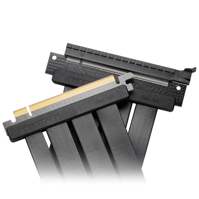 Pcie Ribbon PHANTEKS PCI-E 4.0 x16 Riser Ribbon Cable, 30cm - black - Watercooling UK