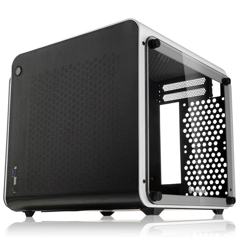 RAIJINTEK METIS EVO TG Mini-ITX case, tempered glass - white : image 1