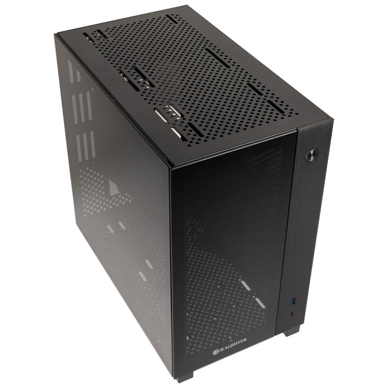 RAIJINTEK PAEAN MINI Mini-ITX case, Tempered Glass - black : image 2