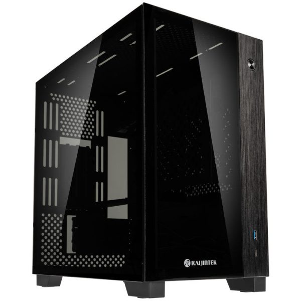 RAIJINTEK PAEAN MINI Mini-ITX case, Tempered Glass – black