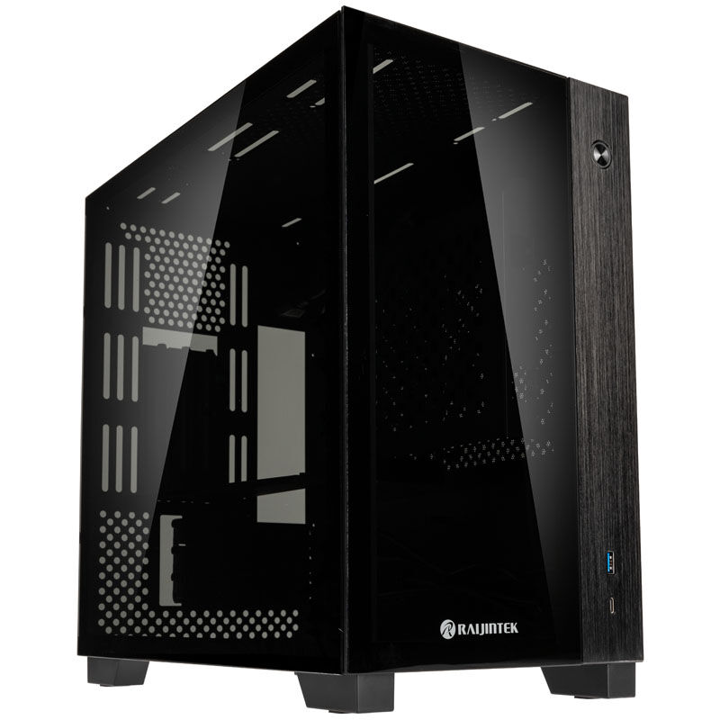 RAIJINTEK PAEAN MINI Mini-ITX case, Tempered Glass - black : image 1