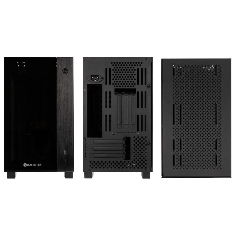 RAIJINTEK PAEAN MINI Mini-ITX case, Tempered Glass - black : image 3