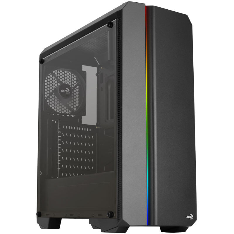 Aerocool Genesis ARGB V1 Midi Tower, Acrylic Glass - black : image 1