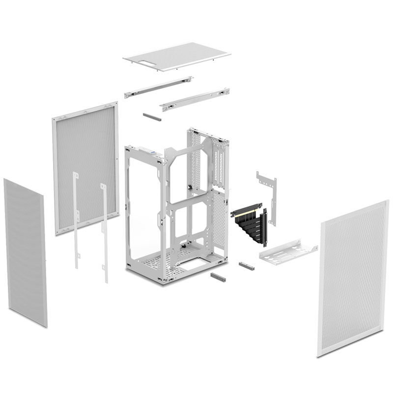 Ssupd Meshlicious Full Mesh PCIE 4.0 Edition Mini-ITX Case - White