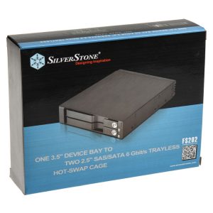 Silverstone SST-FS202B 3.5 inch hot-swap for 2x 2.5-inch HDD / SSD