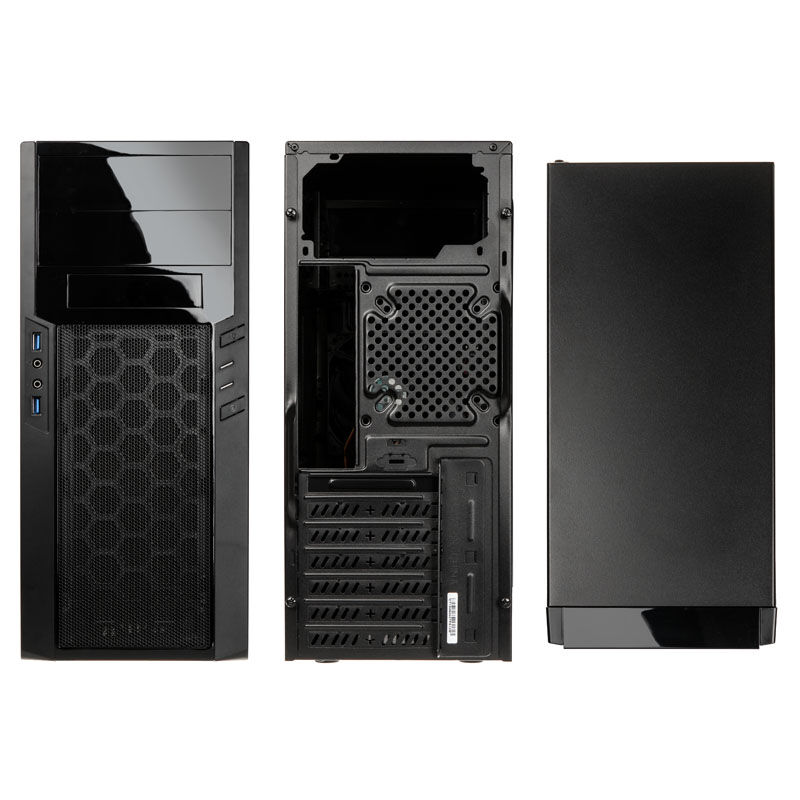 Silverstone SST-PS13B Precision Midi-Tower - black