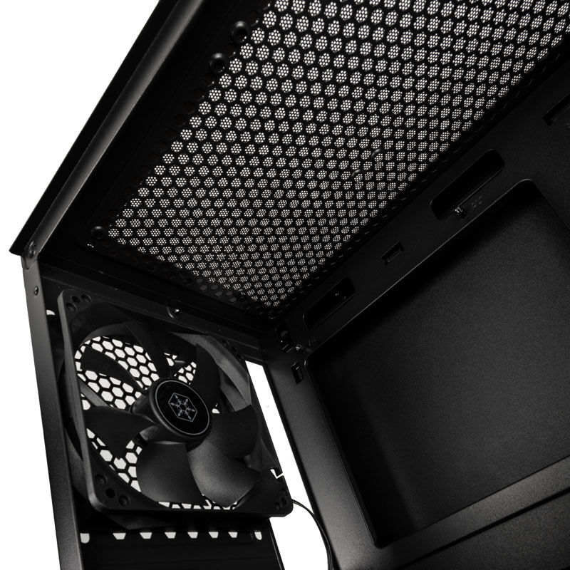 Silverstone Fara H1M Micro-ATX case - black