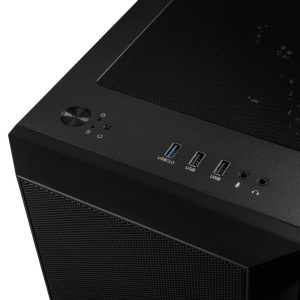 Silverstone Fara H1M Micro-ATX case - black