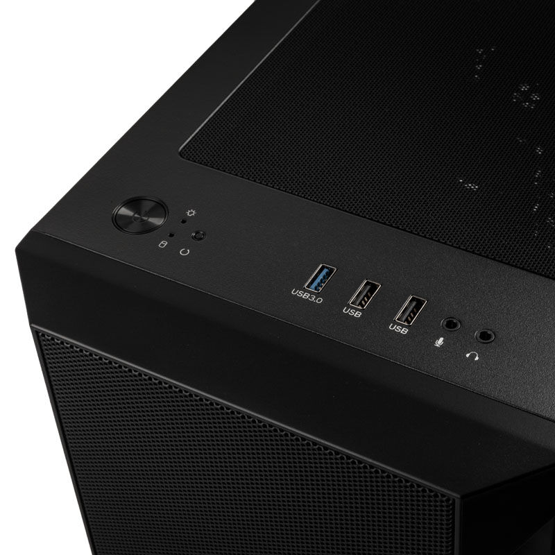 Silverstone Fara H1M Micro-ATX case - black