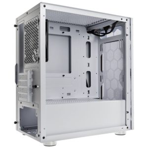 Silverstone Fara H1M Micro-ATX Case - Tempered Glass, white