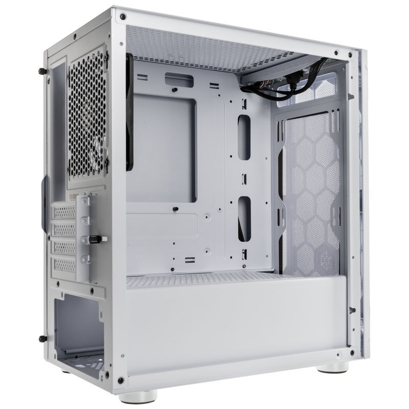Silverstone Fara H1M Micro-ATX Case - Tempered Glass, white