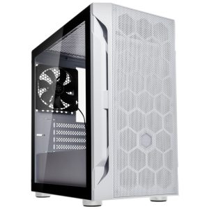Silverstone Fara H1M Micro-ATX Case - Tempered Glass, white