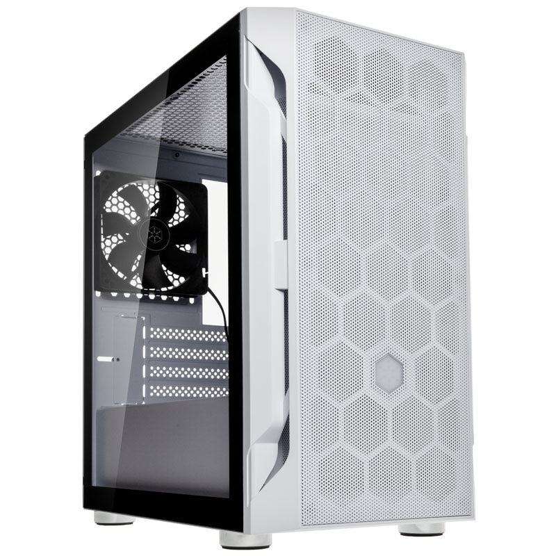 Silverstone Fara H1M Micro-ATX Case - Tempered Glass, white