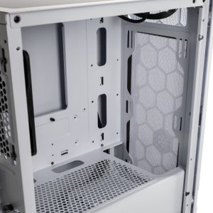 Silverstone Fara H1M Micro-ATX Case - Tempered Glass, white