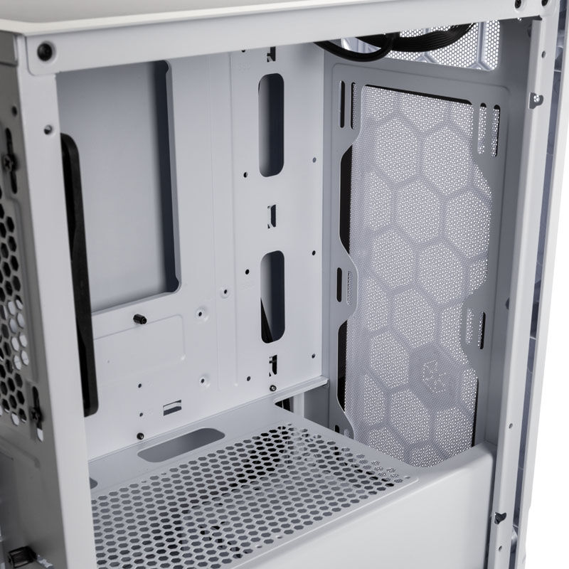Silverstone Fara H1M Micro-ATX Case - Tempered Glass, white
