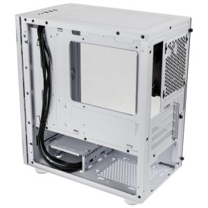 Silverstone Fara H1M Micro-ATX Case - Tempered Glass, white