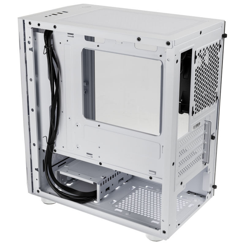Silverstone Fara H1M Micro-ATX Case - Tempered Glass, white