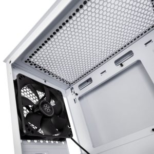 Silverstone Fara H1M Micro-ATX Case - Tempered Glass, white