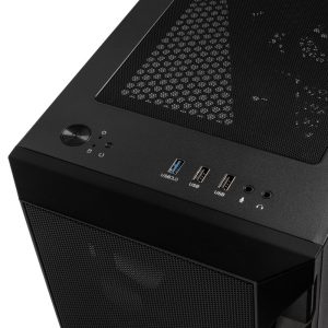 Silverstone Fara H1M, Tempered Glass - black