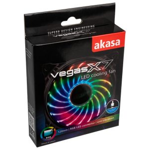 Akasa Vegas X7 LED fan, RGB - 120mm