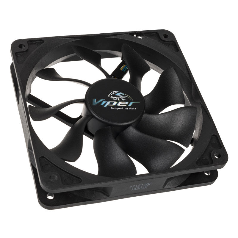Akasa Viper Black PWM fan, black - 120mm