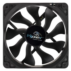 Akasa Viper Black PWM fan, black - 120mm