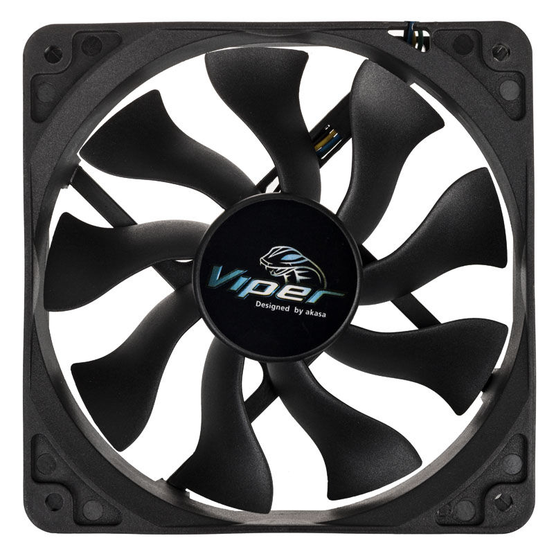 Akasa Viper Black PWM fan, black - 120mm