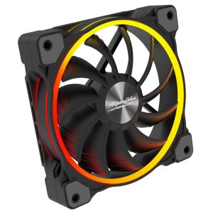 Alpenfohn 120mm Wing Boost 3 ARGB High Speed PWM Fan, Triple - Black