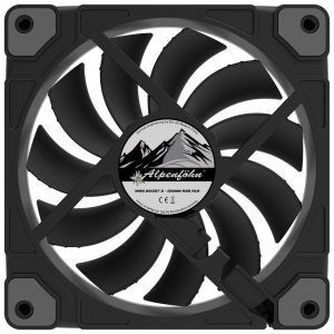 Alpenfohn 120mm Wing Boost 3 ARGB High Speed PWM Fan, Triple - Black