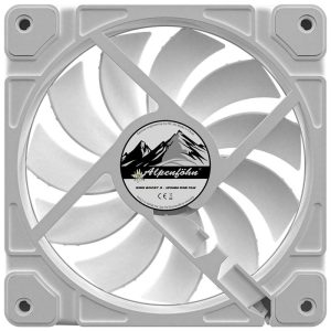 Alpenfohn 120mm Wing Boost 3 ARGB High Speed PWM Fan, Single - White